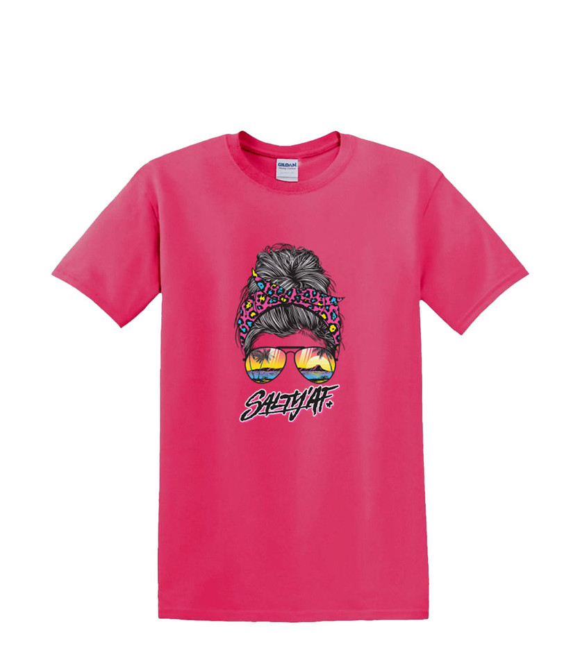 # MOM'S LIFE - SALTY AF   ADULT T-SHIRT