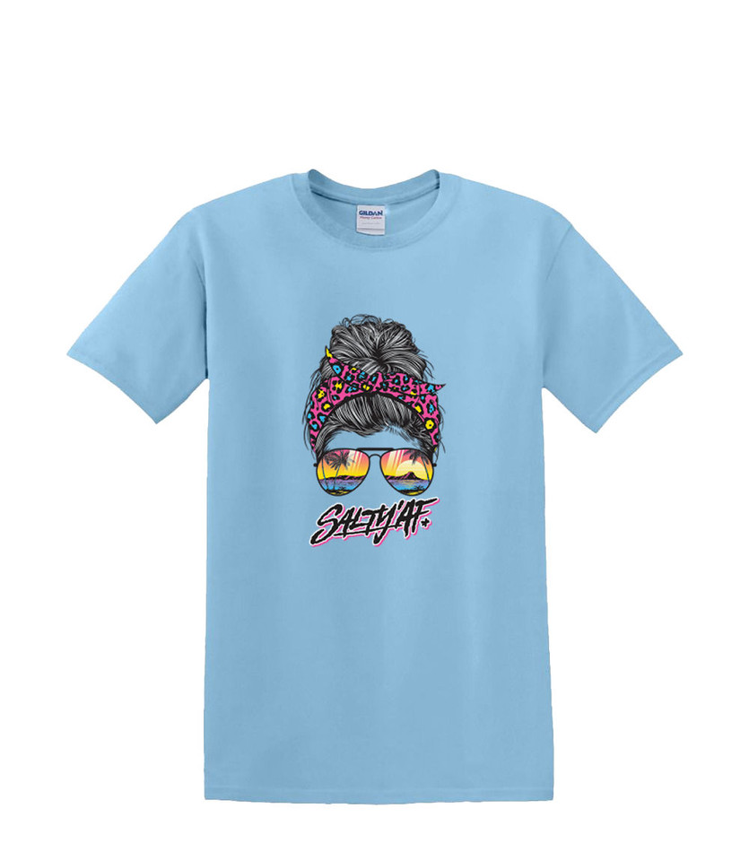 # MOM'S LIFE - SALTY AF   ADULT T-SHIRT