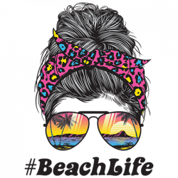 # MOM'S LIFE - BEACH LIFE ADULT T-SHIRT