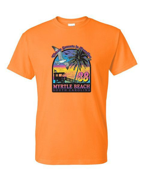 MYRTLE BEACH CLASSIC SUNSET ADULT T-SHIRT