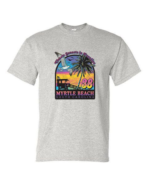 MYRTLE BEACH CLASSIC SUNSET ADULT T-SHIRT