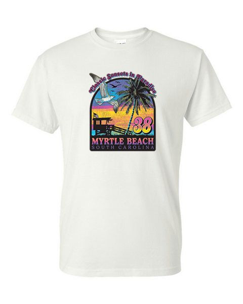 MYRTLE BEACH CLASSIC SUNSET ADULT T-SHIRT