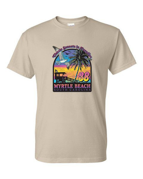 MYRTLE BEACH CLASSIC SUNSET ADULT T-SHIRT