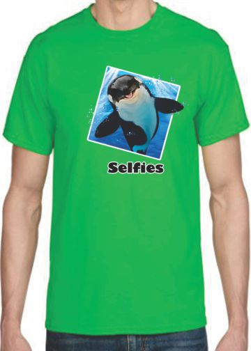 ORCA WAHALE SELFIE SOLAR TRANS  ADULT T-SHIRT