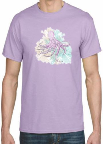 OCTOPUS PURPLE  ADULT T-SHIRT