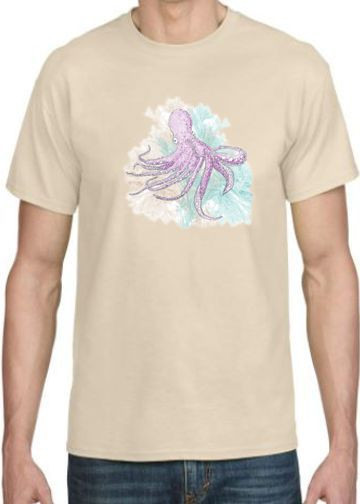 OCTOPUS PURPLE  ADULT T-SHIRT