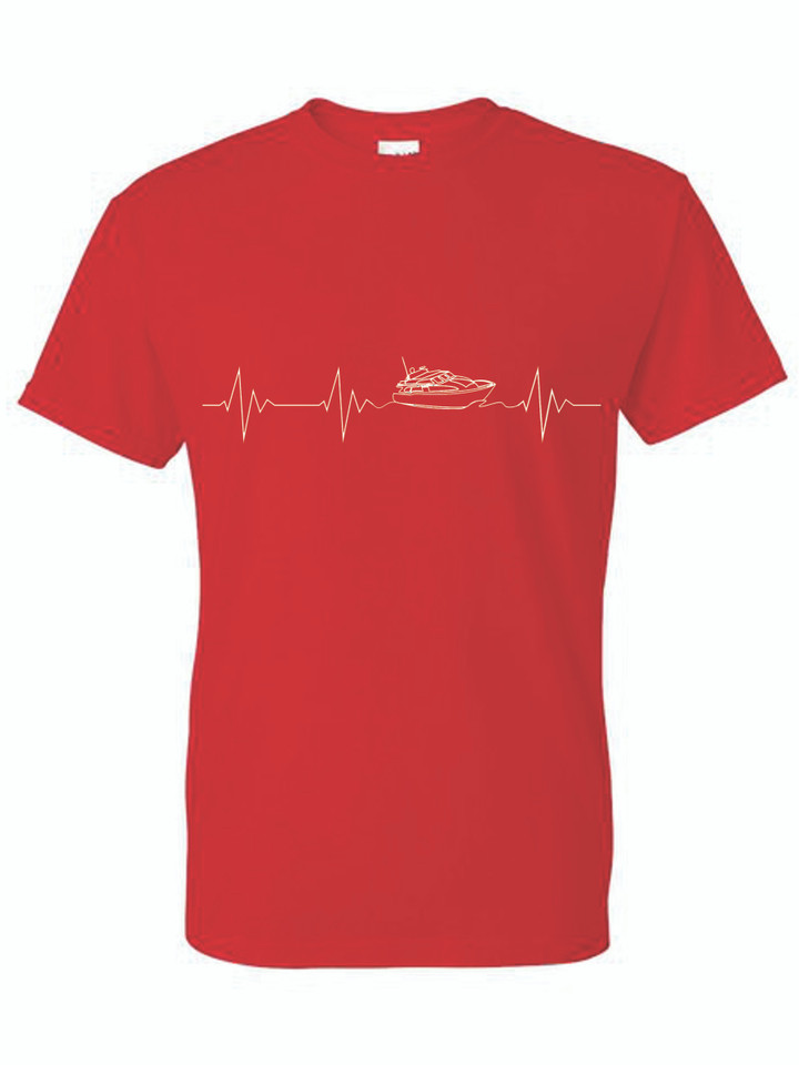 HEARTBEAT YACHT ADULT T-SHIRT
