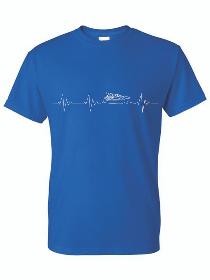 HEARTBEAT YACHT ADULT T-SHIRT