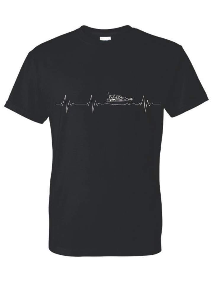 HEARTBEAT YACHT ADULT T-SHIRT