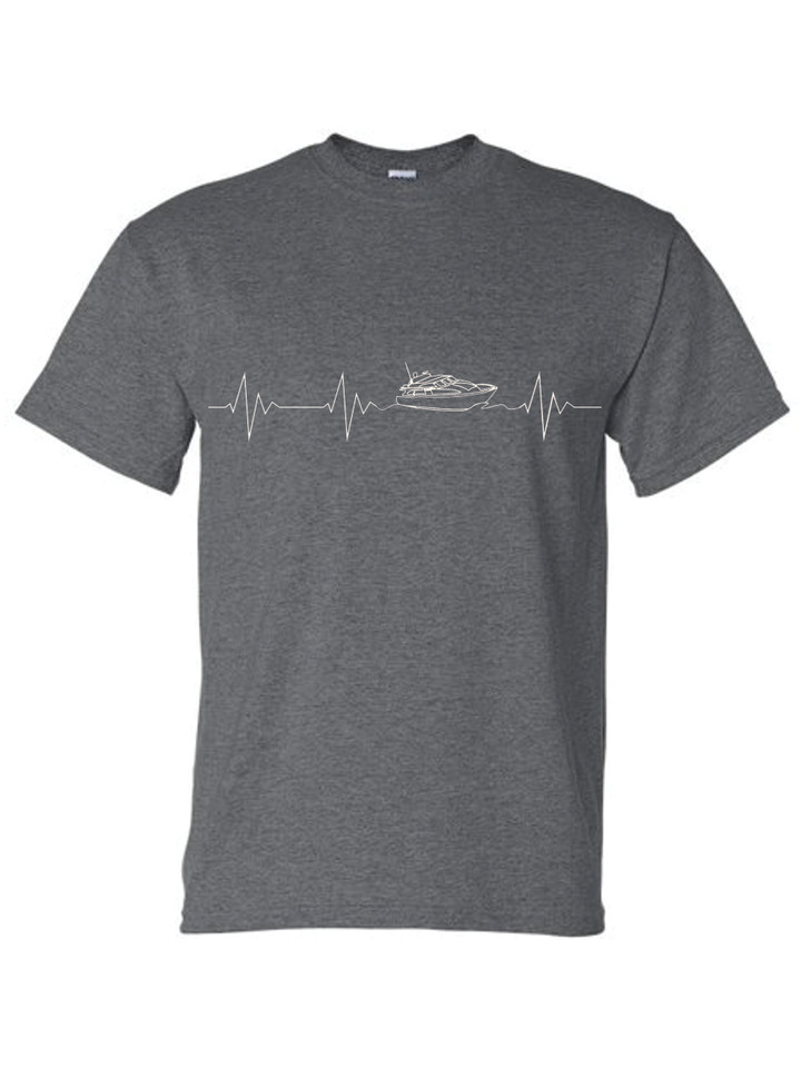 HEARTBEAT YACHT ADULT T-SHIRT