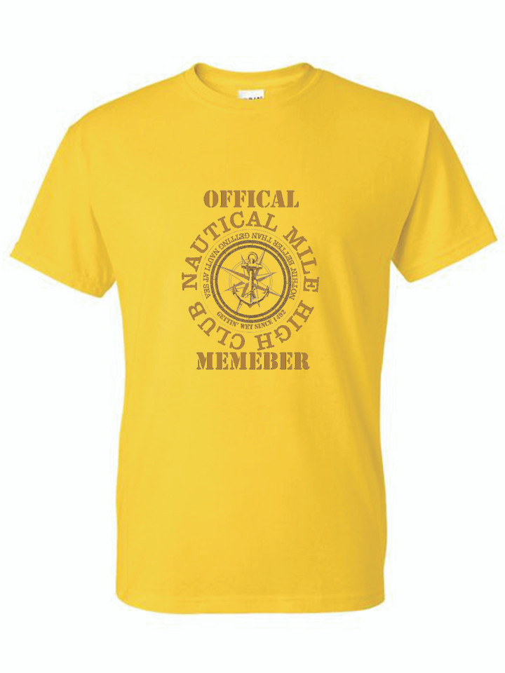 MEMBER NAUTICAL MILE HIGH CLUB (BRONZE) ADULT T-SHIRT