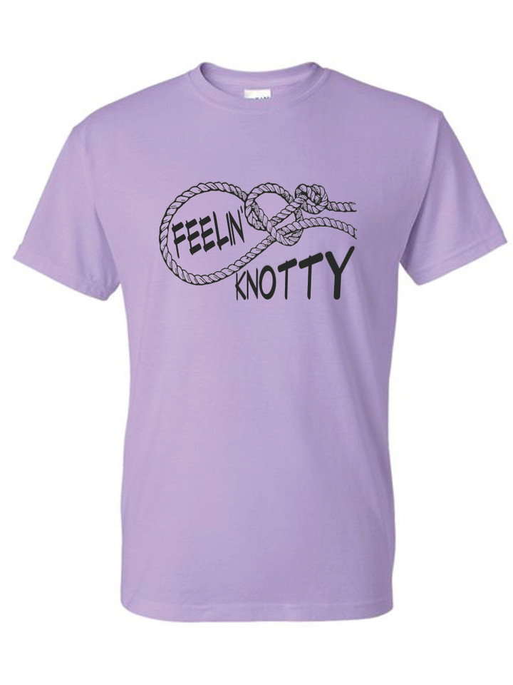 FELLIN KNOTTY  (BLACK) ADULT T-SHIRT