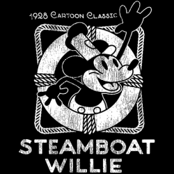 STEAMBOAT WILLIE VINTAGE LIFE RING T-SHIRT
