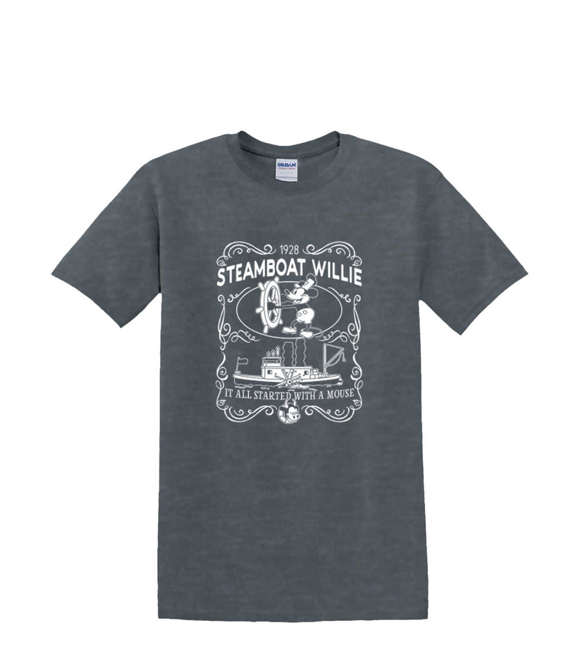 STEAMBOAT WILLIE VINTAGE LABEL T-SHIRT