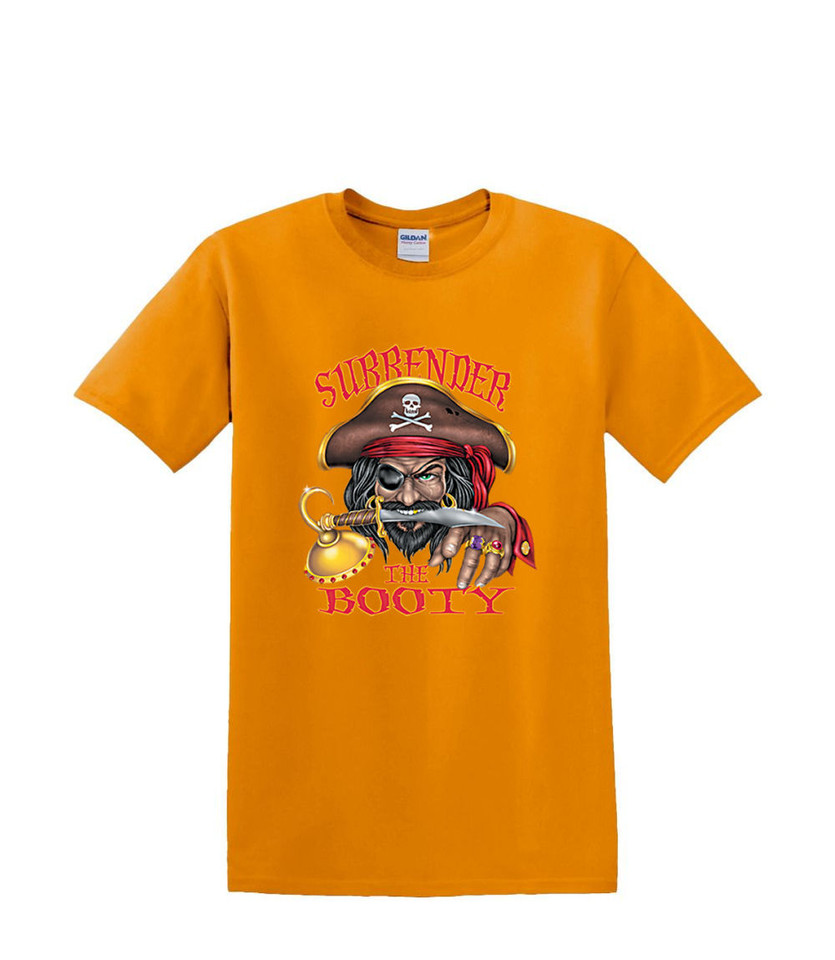 SURRENDER YOUR BOOTY PIRATE  T-SHIRT