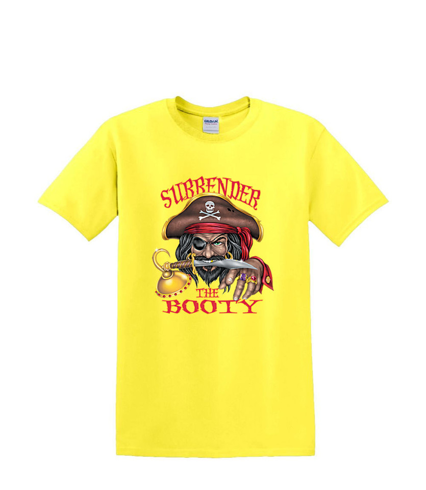 SURRENDER YOUR BOOTY PIRATE  T-SHIRT