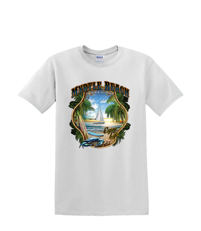MYRTLE BEACH SAILBOAT  T-SHIRT