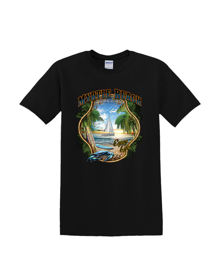 MYRTLE BEACH SAILBOAT  T-SHIRT
