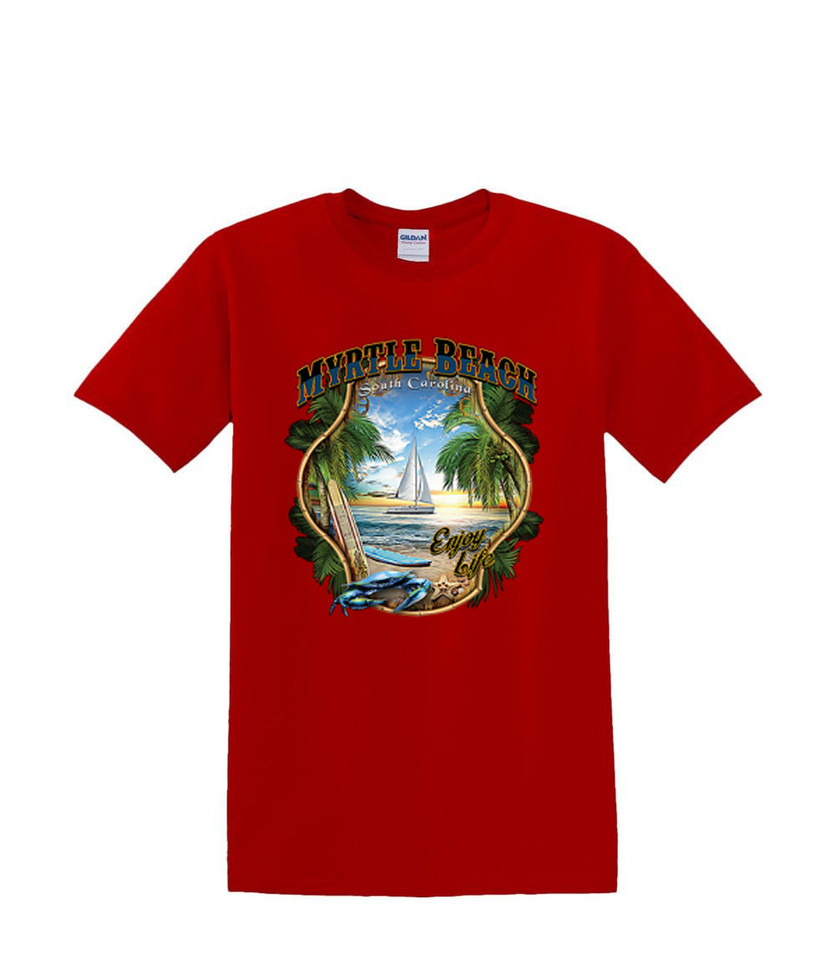 MYRTLE BEACH SAILBOAT  T-SHIRT
