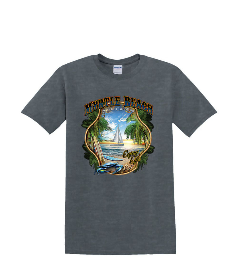 MYRTLE BEACH SAILBOAT  T-SHIRT
