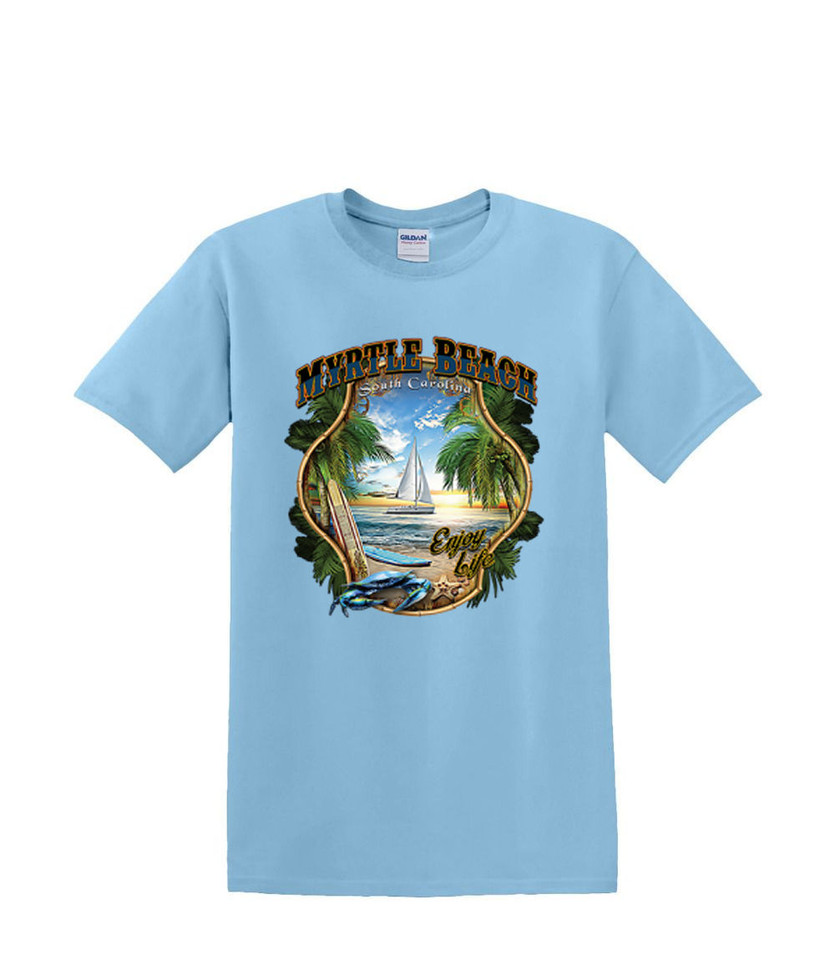 MYRTLE BEACH SAILBOAT  T-SHIRT