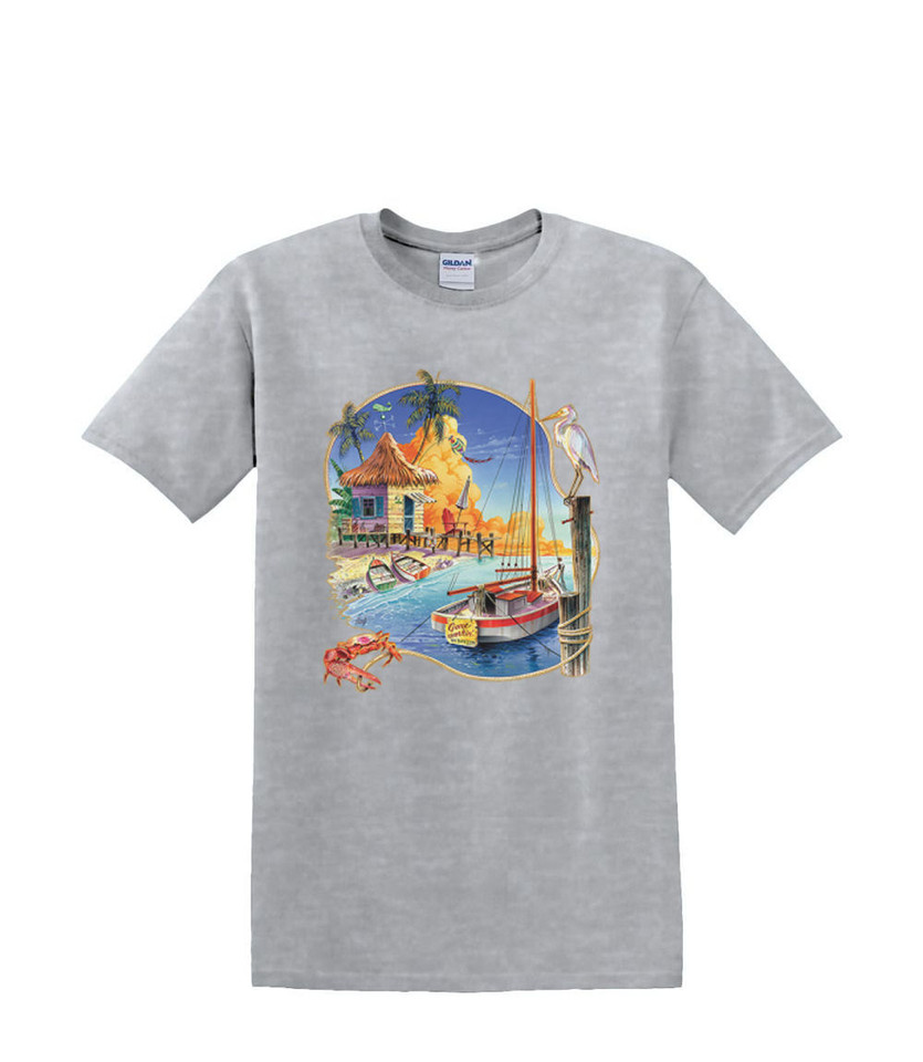 GONE WORKIN SAILBOAT T-SHIRT