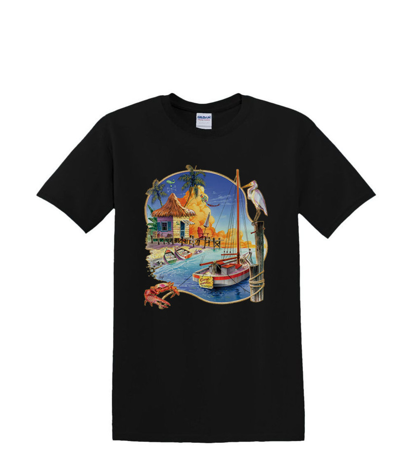 GONE WORKIN SAILBOAT T-SHIRT