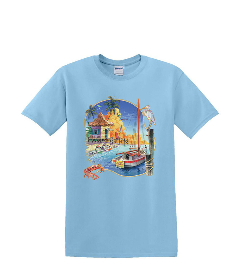 GONE WORKIN SAILBOAT T-SHIRT