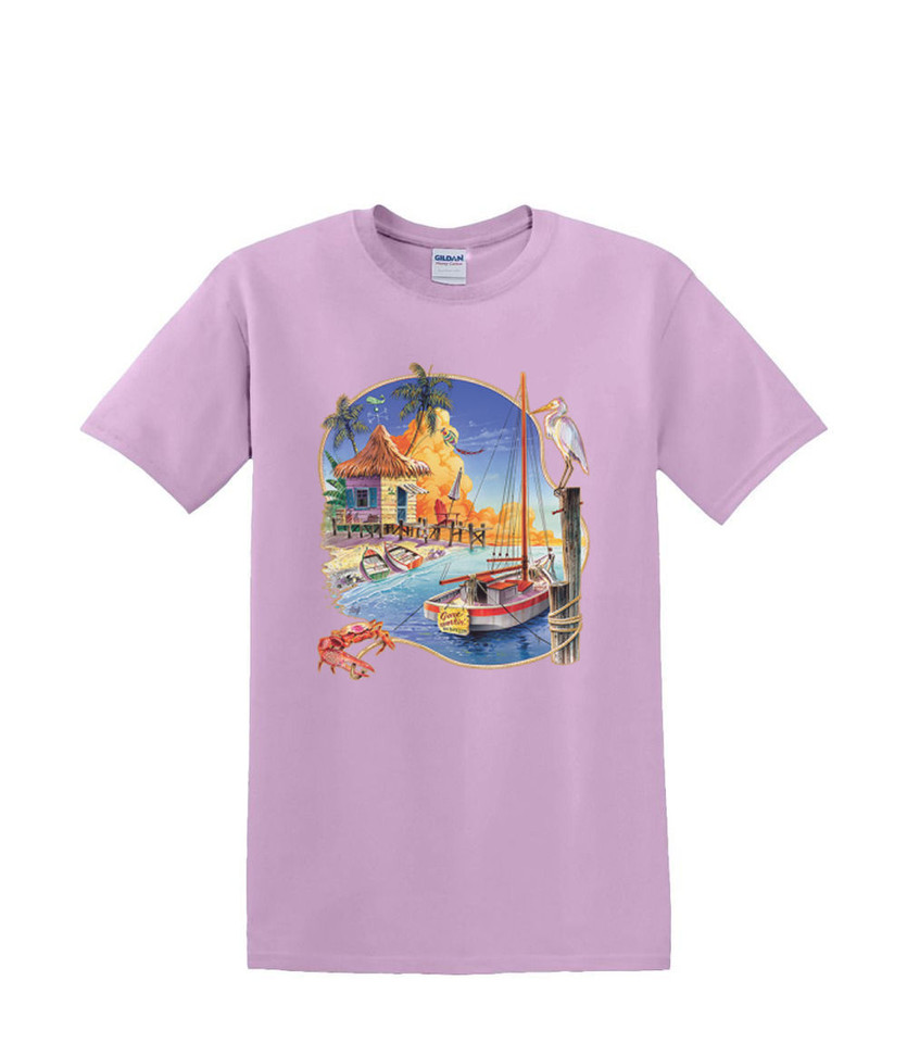 GONE WORKIN SAILBOAT T-SHIRT