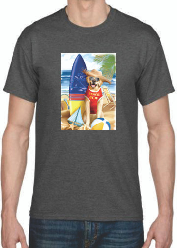 SURF DOG BEACH BUM T-SHIRT