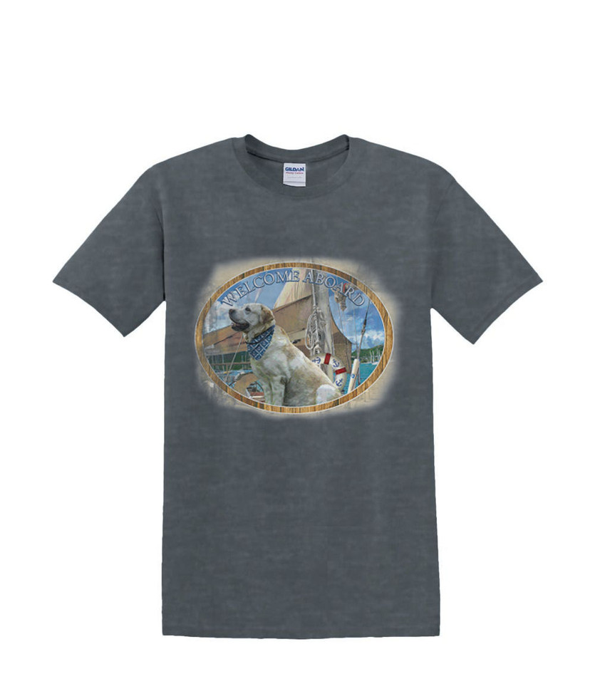 WELCOME ABOARD DOG  T-SHIRT
