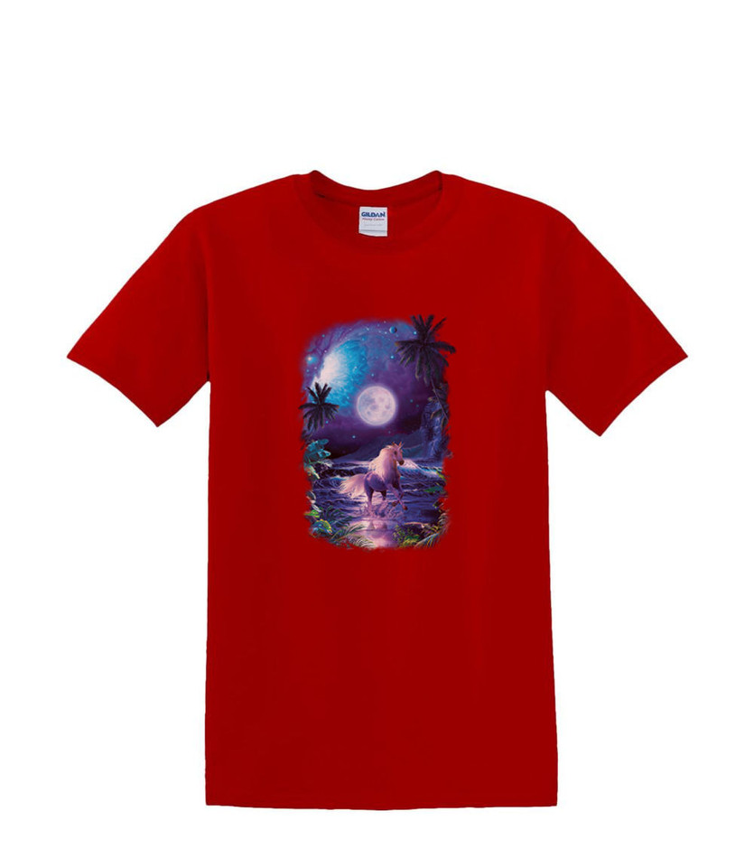 UNICORN MONOCEROS BEACH MOON T-SHIRT