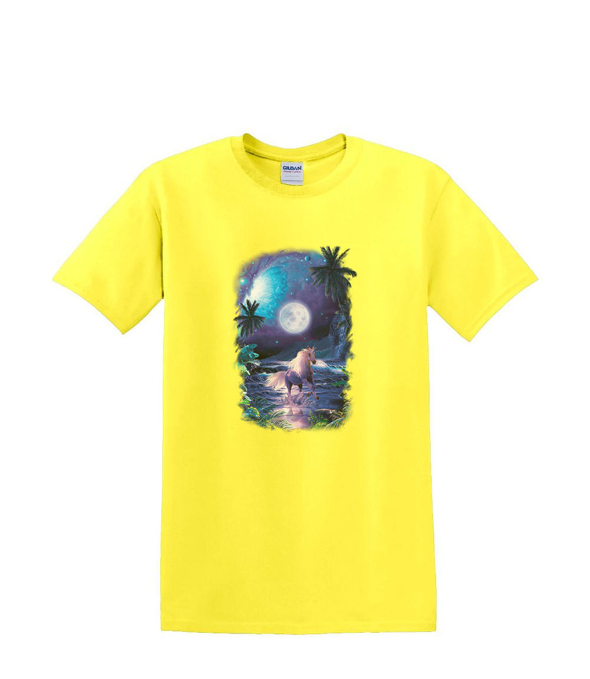 UNICORN MONOCEROS BEACH MOON T-SHIRT