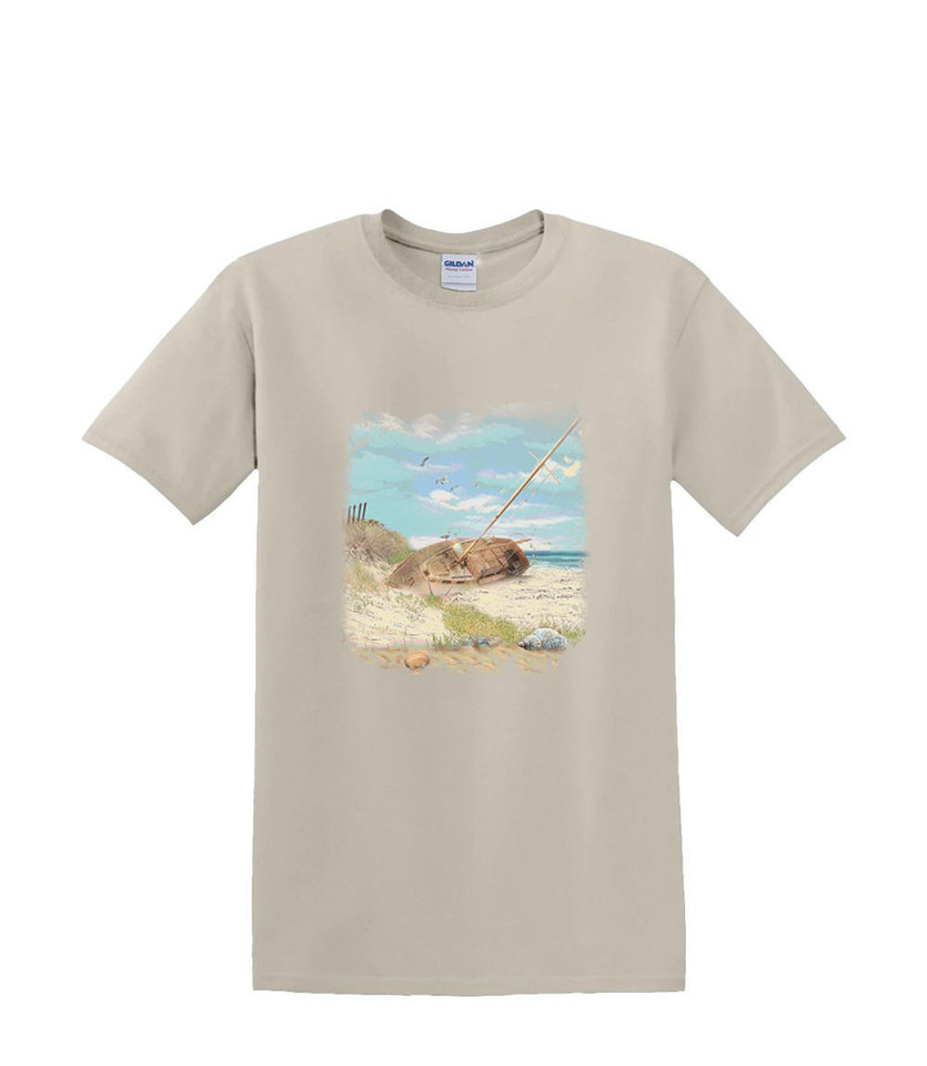 BEACHED SAILBOAT T-SHIRT