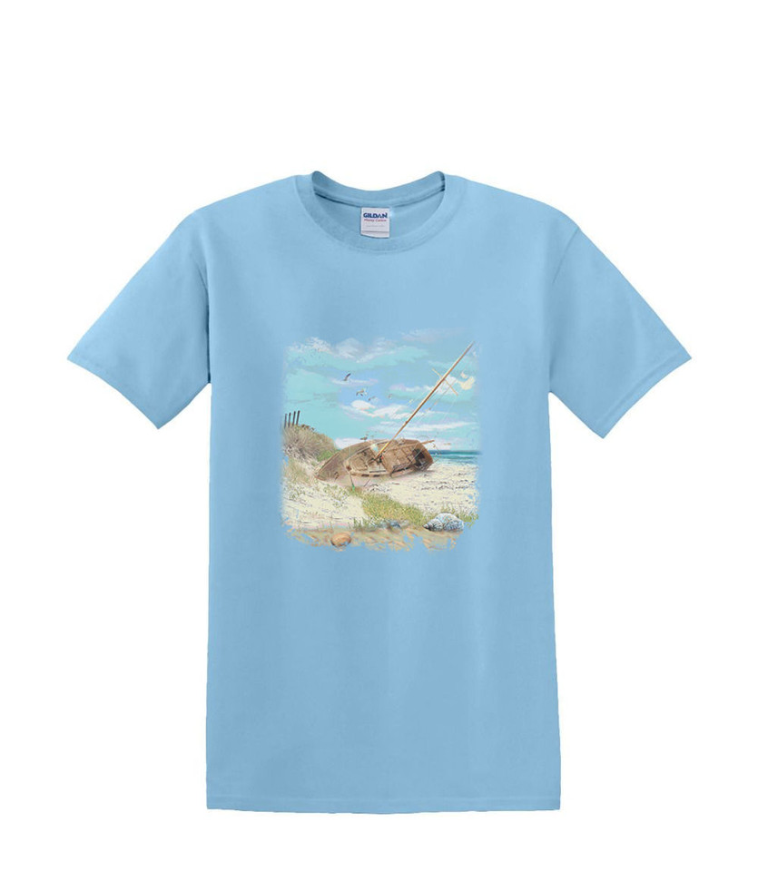 BEACHED SAILBOAT T-SHIRT