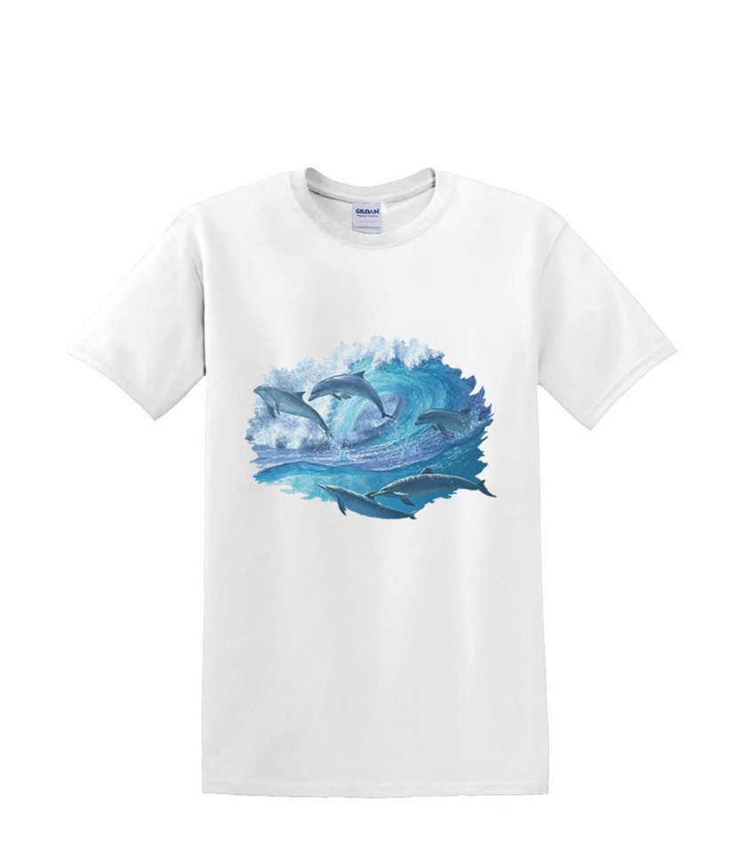 DOLPHIN KEEP ON SWIMMING T-SHIRT