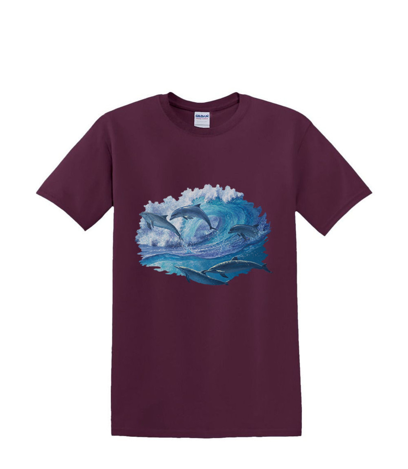 DOLPHIN KEEP ON SWIMMING T-SHIRT