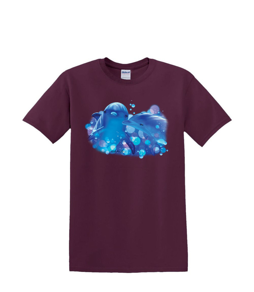 KISSING DOLPHONS T-SHIRT