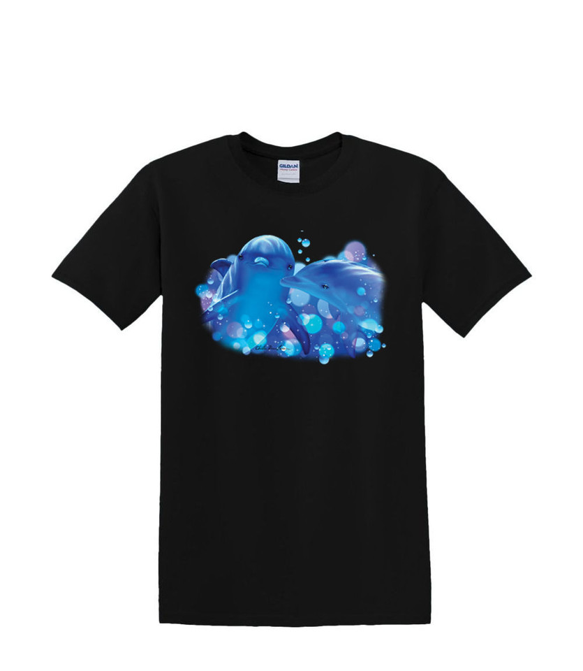 KISSING DOLPHONS T-SHIRT