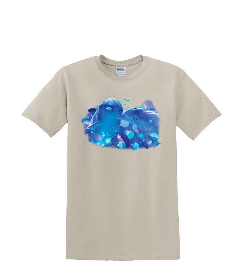 KISSING DOLPHONS T-SHIRT