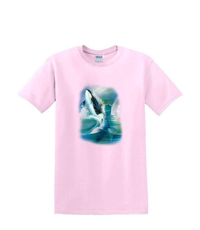 ORCA BREAK THROUGH WHALE BREACH  T-SHIRT
