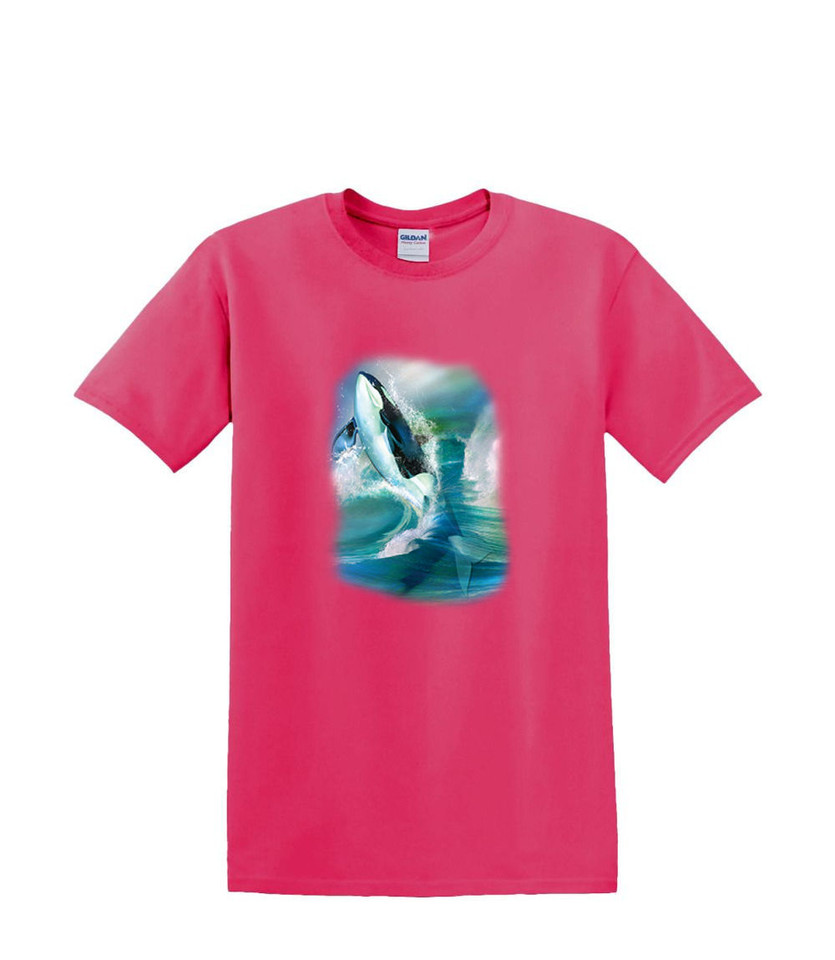ORCA BREAK THROUGH WHALE BREACH  T-SHIRT