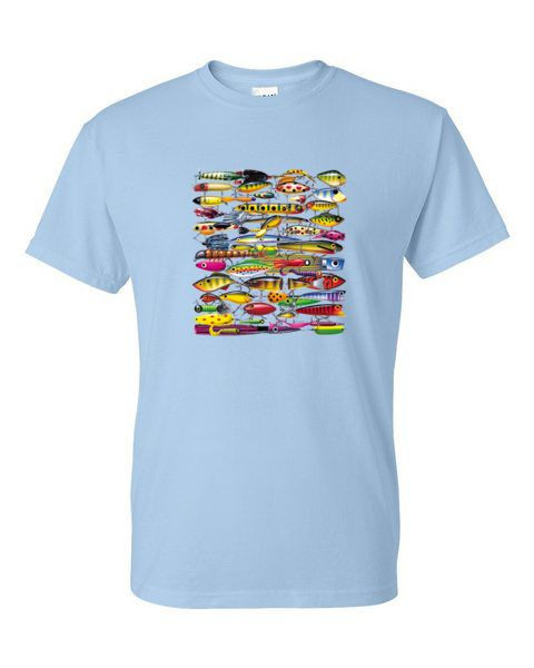 FISHING LURES T-SHIRT