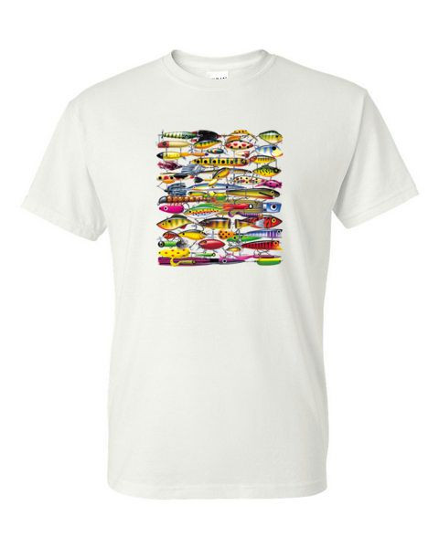FISHING LURES T-SHIRT