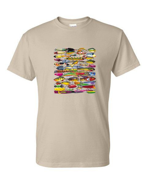 FISHING LURES T-SHIRT