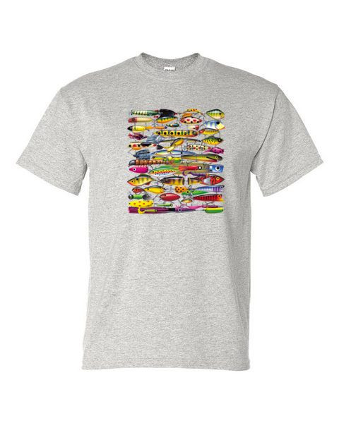 FISHING LURES T-SHIRT