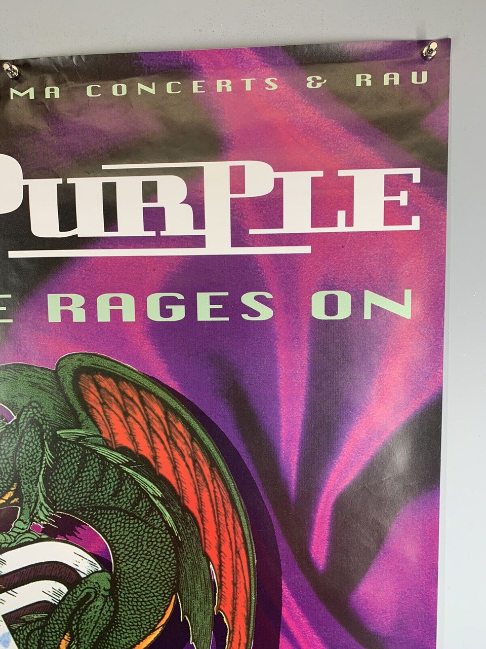 Deep Purple Joe Satriani Poster Original Promo Battle Rages On