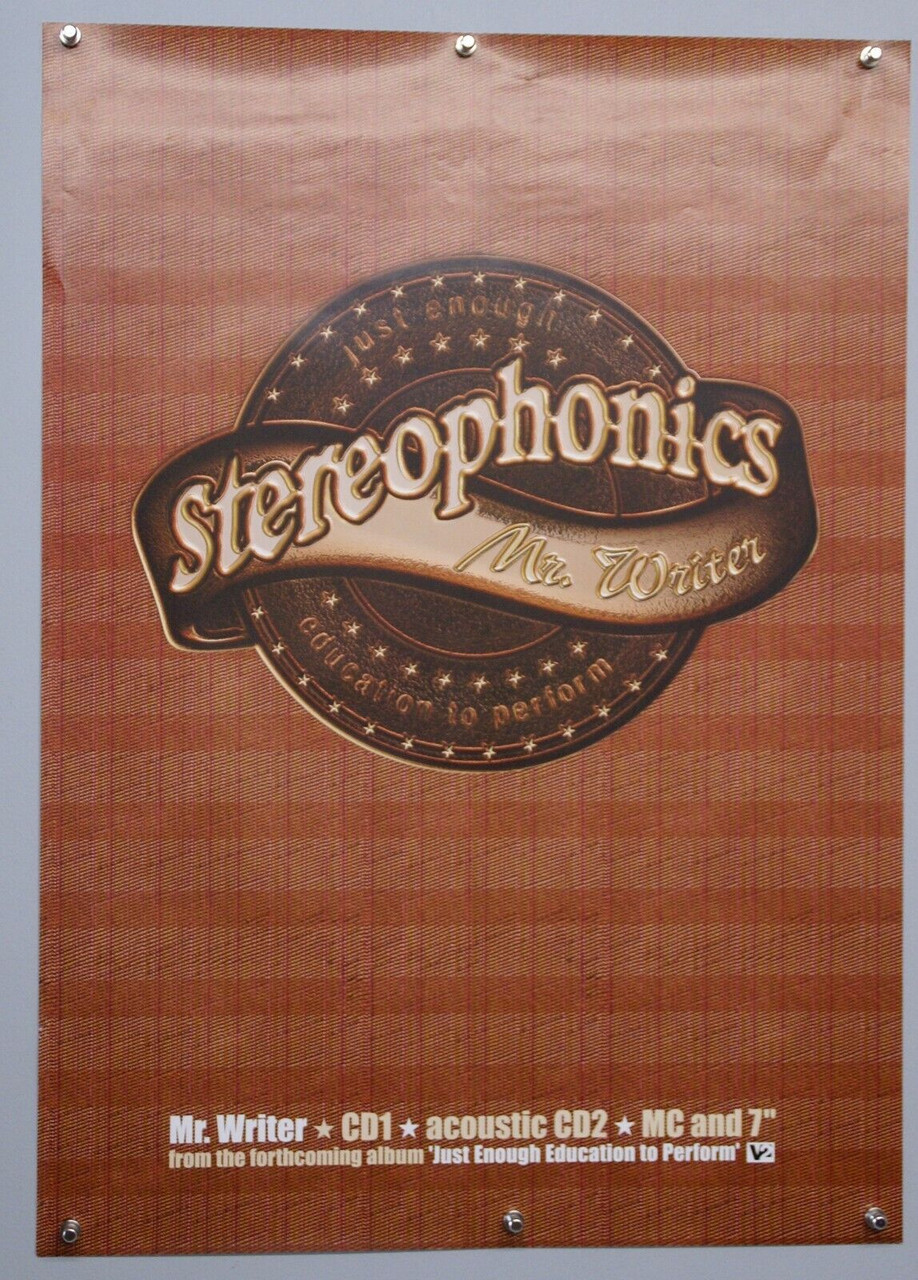 Stereophonics Poster Original Record Store Promo Mr Writer 2001 ...