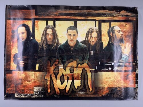 90s デッドストック KORN 大判ポスター Korn Poster Vintage Original Pyramid Posters Leicester UK Here to