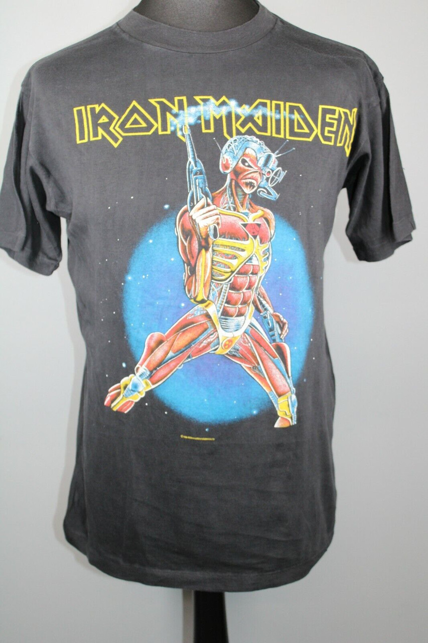 Iron Maiden Shirt Official Original Somewhere On Tour Europe 1986